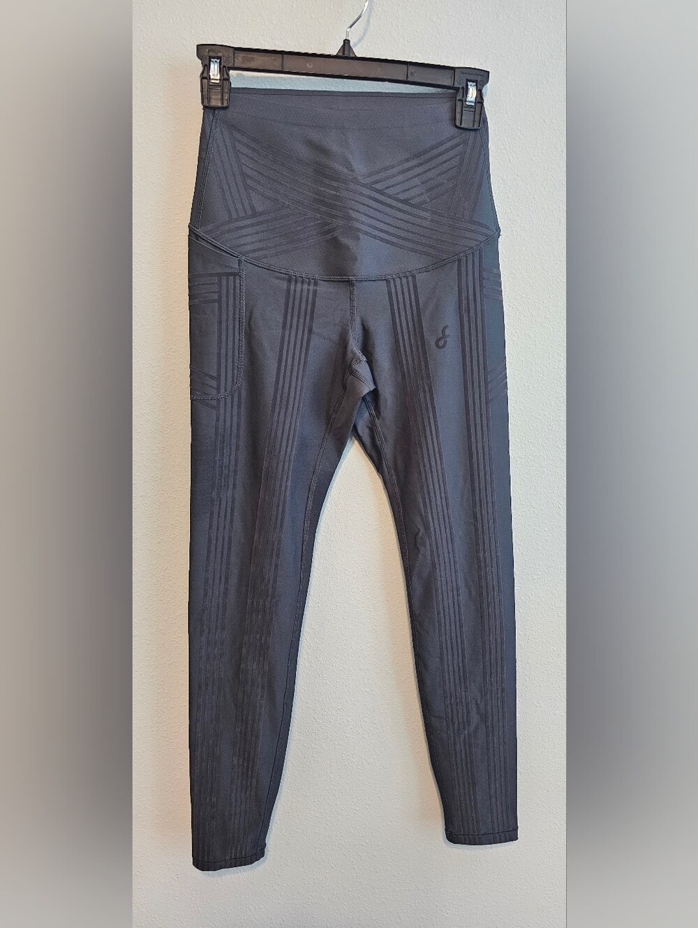 Fanka Body Sculpt Side Pocket Resistance Leggings Dark Gray Womens Medium